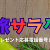 朝だ!生です旅サラダの今日のプレゼントの応募電話番号